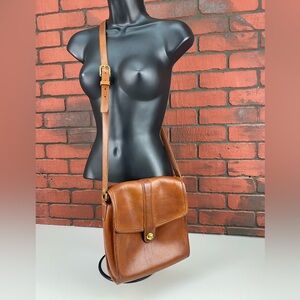 Coach Vintage Brown Leather Crossbody Bag‎